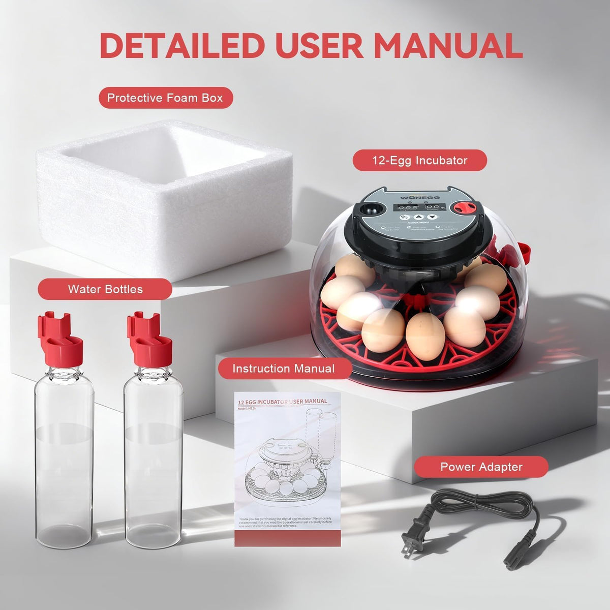 Nest II automatic egg turning promotes even incubation