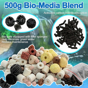 Shellshine seventeen-piece filter kit offering a complete pond filtration solution with pads, media, and brackets.