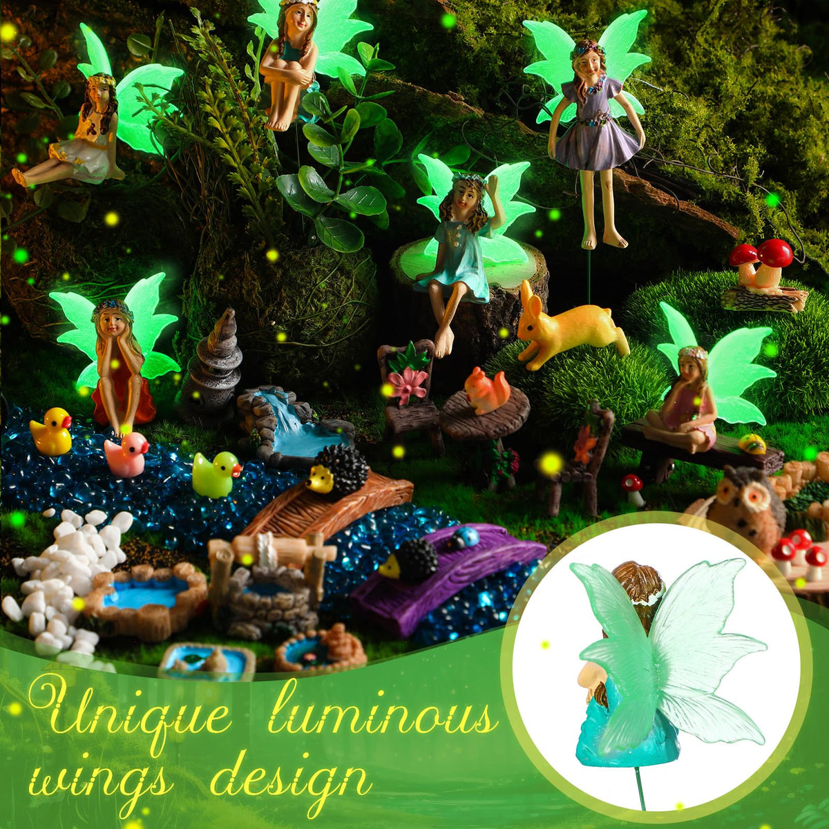 Shellwei bridge and waterfall charm your balcony or planter.