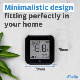 Shelly H&T Gen3 Black smart app control: remote monitoring from anywhere.