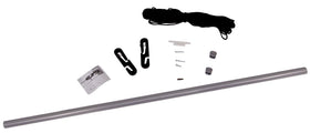 ShelterLogic Pull-Eaze door kit with pulley mechanism for smooth one-pull access.