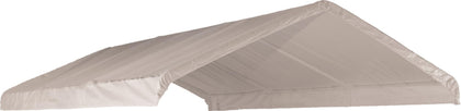 ShelterLogic SuperMax 12x26 cover with waterproof fabric protects gear.