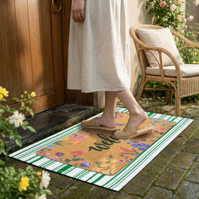 Shemilly durable coir and poly-cotton mats for busy homes
