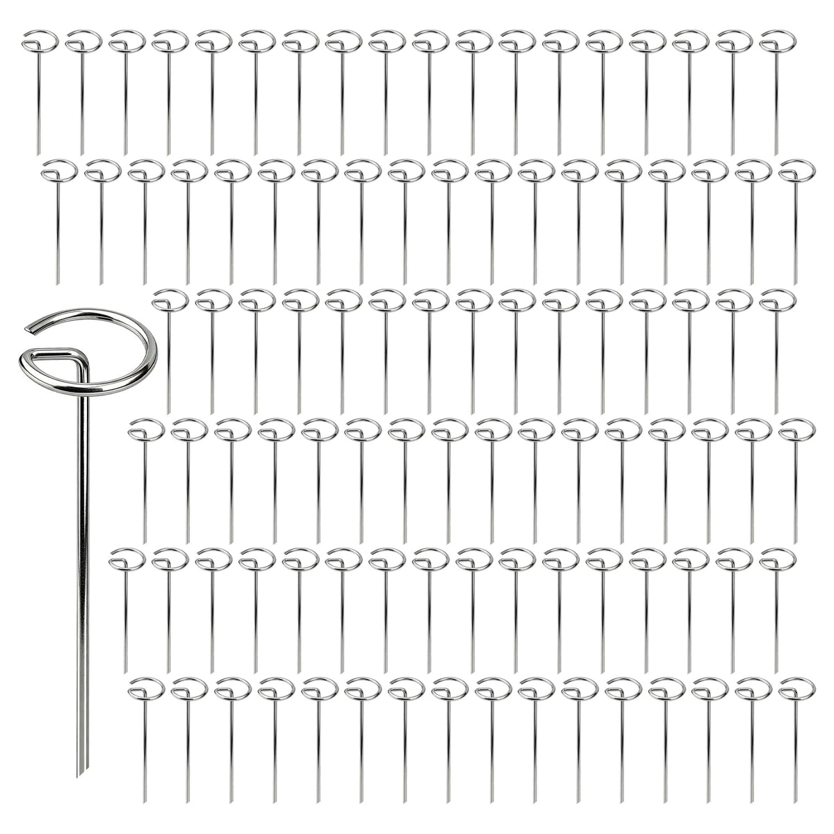 SHENGWANGYANGLUO 6-inch galvanized stake top view for secure landscape edging.