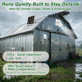 SHENVITASO ideal for chicken coops and greenhouses needing reliable ventilation