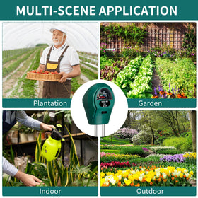 Sherr easy-insert sensor works in 2–4 inches depth.