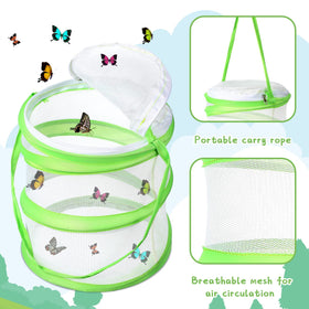 Sherr mesh-ventilated butterfly cage allows easy observation