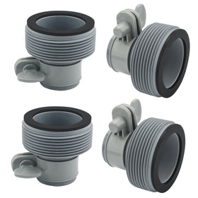 Shiguan pool hose adapter Type B kit for Intex 1.5-inch connectors, four-pack.