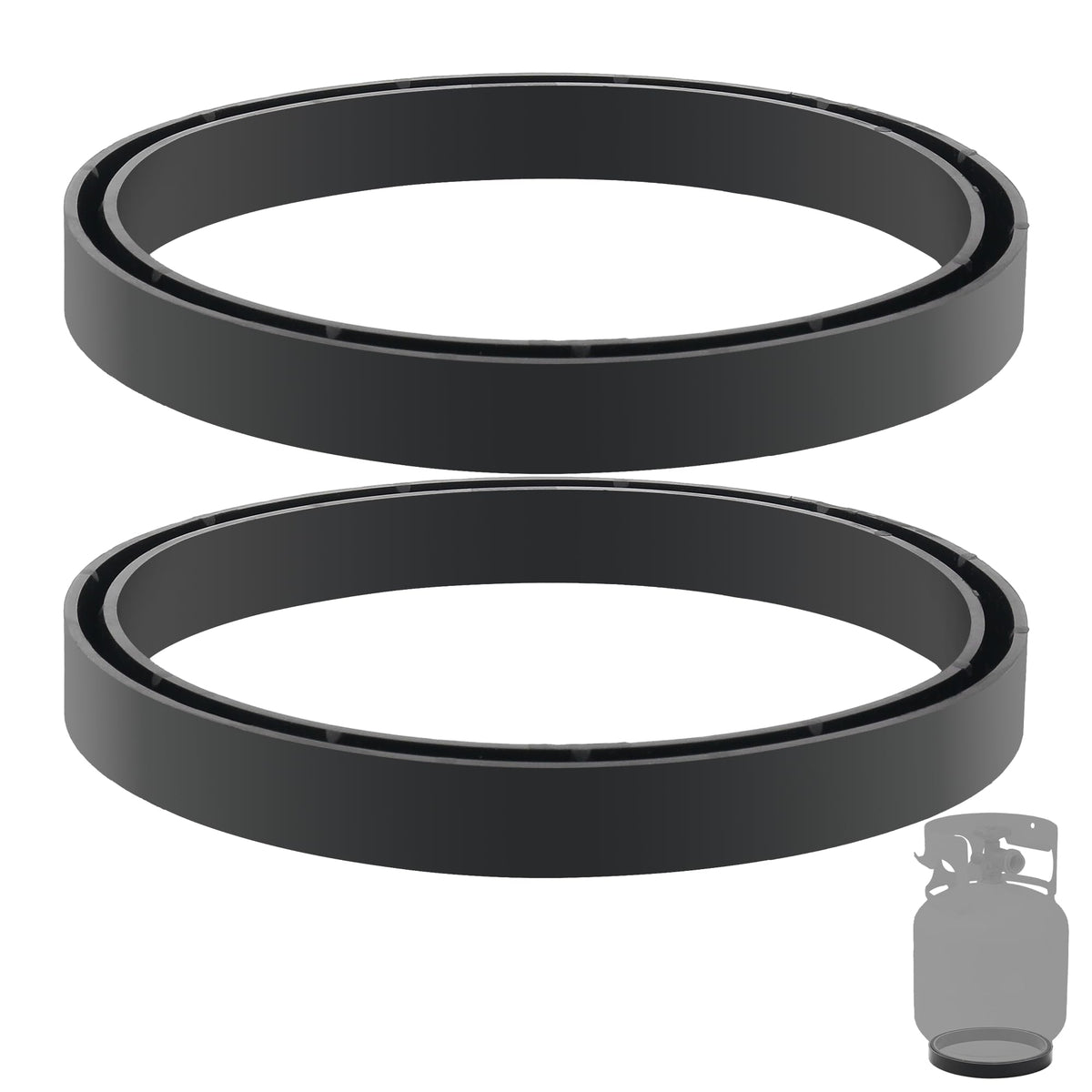 Shiguan ring base for propane tank provides stable surface protection.