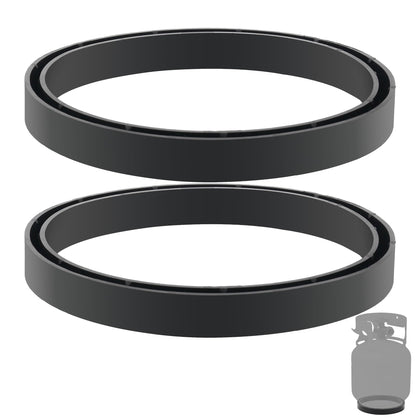 Shiguan ring base for propane tank provides stable surface protection.