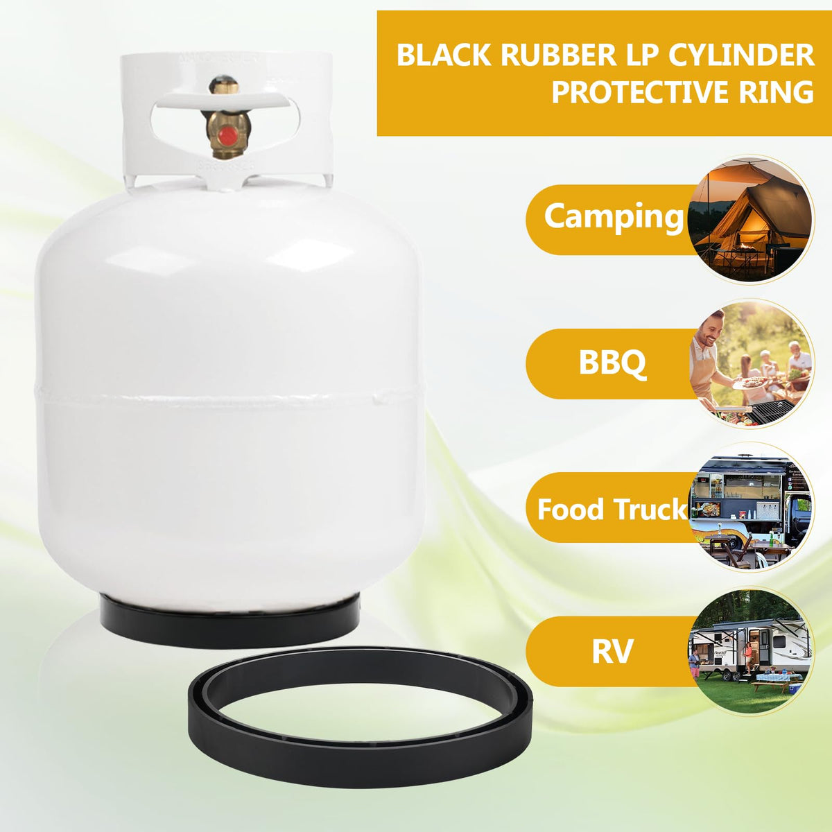 Shiguan tank base reduces rust rings on decks and grills.