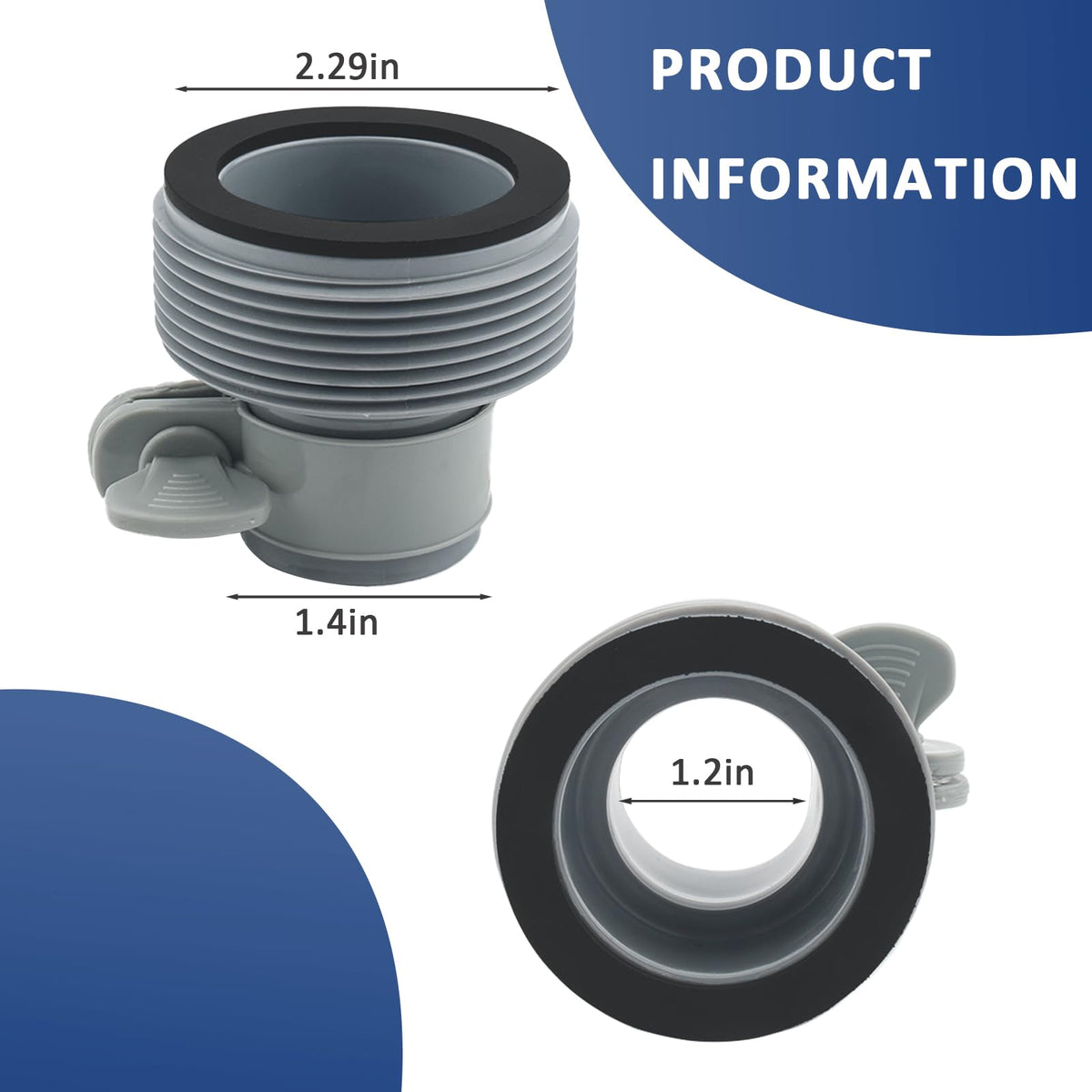 Shiguan Type B hose adapter seal for tight, leak-free connections.
