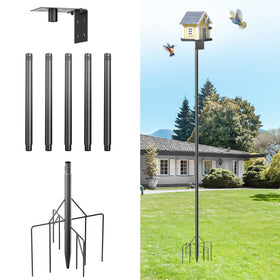 SHIJING 9-prong base keeps bird feeders stable in windy conditions.