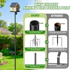 SHIJING heavy-duty pole height adjustment for versatile setups.