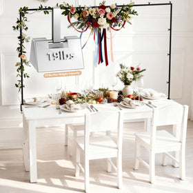 SHIJING versatile stand supports tulle, lights, ribbons, and bunting decorations