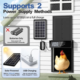Shikha coop door remote control range up to 15 meters, enabling easy operation.