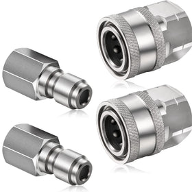 Shimeyao 2 sets of 1/4 inch quick connect adapters offer fast, leak-free connections.