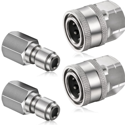 Shimeyao 2 sets of 1/4 inch quick connect adapters offer fast, leak-free connections.