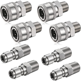 Shimeyao 4-set NPT 1/4-inch couplers for reliable quick connections.