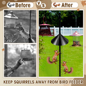Shimeyao bird feeder pole setup ready for installation