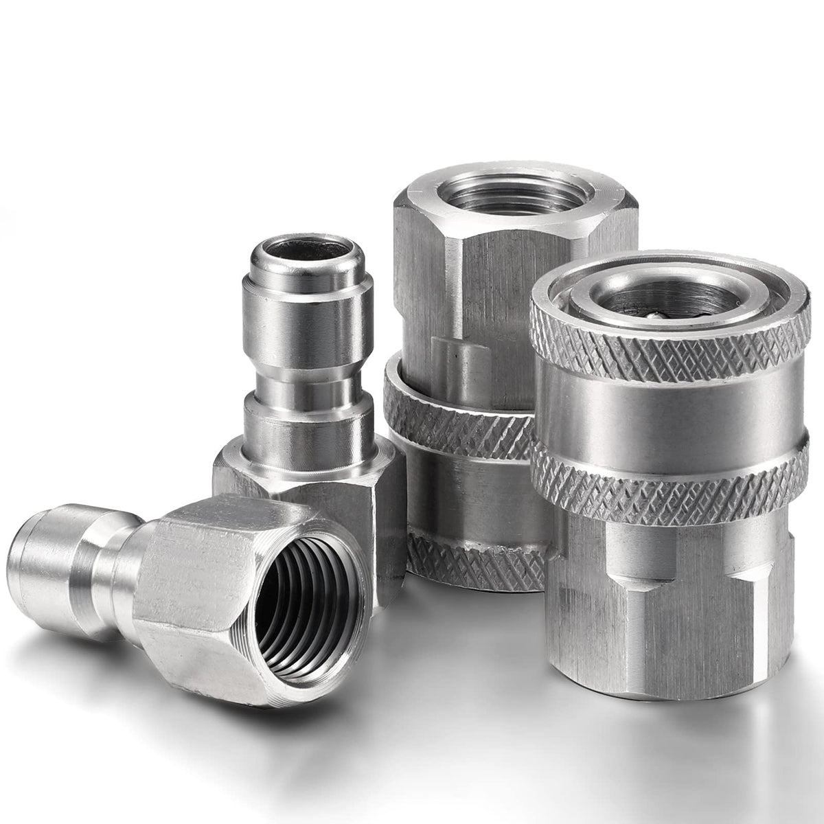 Shimeyao 1/4 inch fittings connect hoses, pumps, and surface cleaners smoothly.