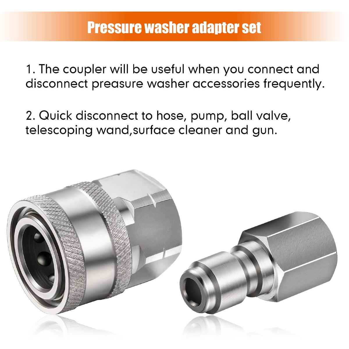 Shimeyao connectors withstand up to 5000-6000 PSI for demanding jobs.