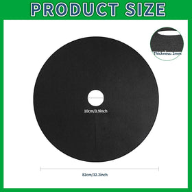 Shimeyao non-woven protective mat in black designed for breathable weed control.