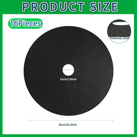 Shimeyao round weed barrier mat blocks weeds while sustaining soil temperature