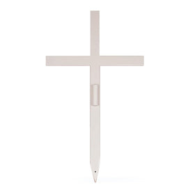 SHINCEL memorial cross DIY tribute with options for plaques and photos.