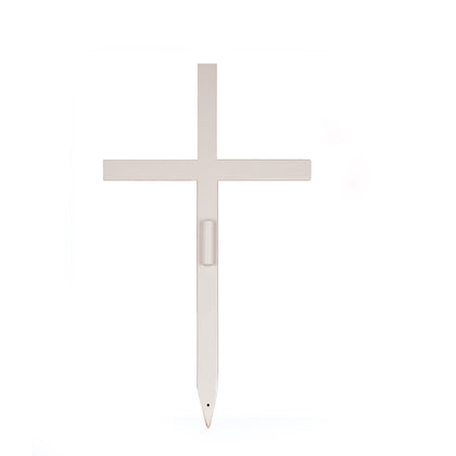 SHINCEL memorial cross roadside marker for durable outdoor display.