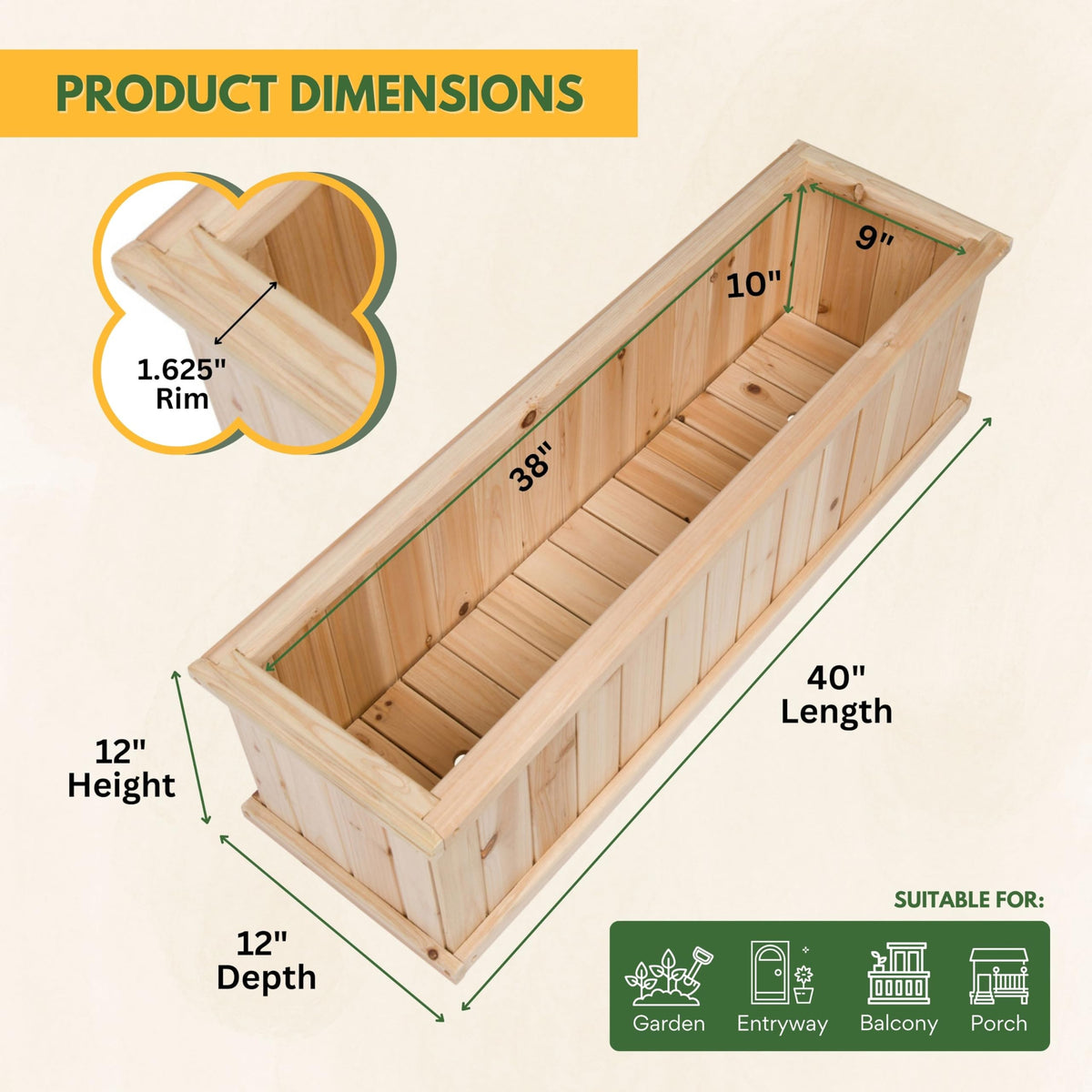 Shine Company premium cedar raised garden bed assembled in a garden, perfect for planting flowers or edibles.