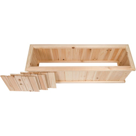 Shine Company premium cedar raised garden bed assembly kit, quick setup for a ready-to-grow bed.