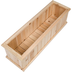 Shine Company premium cedar raised garden bed drainage holes, promotes airflow and prevents waterlogging.