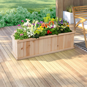 Shine Company premium cedar raised garden bed liner inside, protects soil and aids long-term usability.