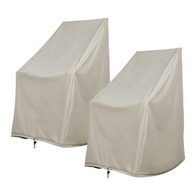 Shine Company weatherproof rocking-chair-cover front view protects outdoor chair from rain and sun.