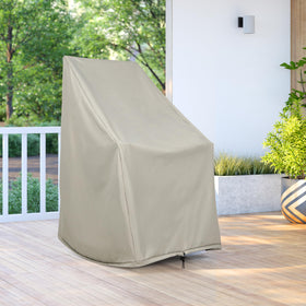 Shine Company weatherproof rocking-chair-cover side view shields against dust and moisture.