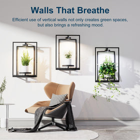Shineled wall-shelf planter displaying compact, space-saving design.