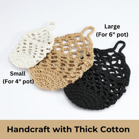Shineloha handmade cotton cord planter adds durable, elegant touch