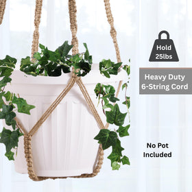 Shineloha large hanging planter for indoors elevates living room or office decor.