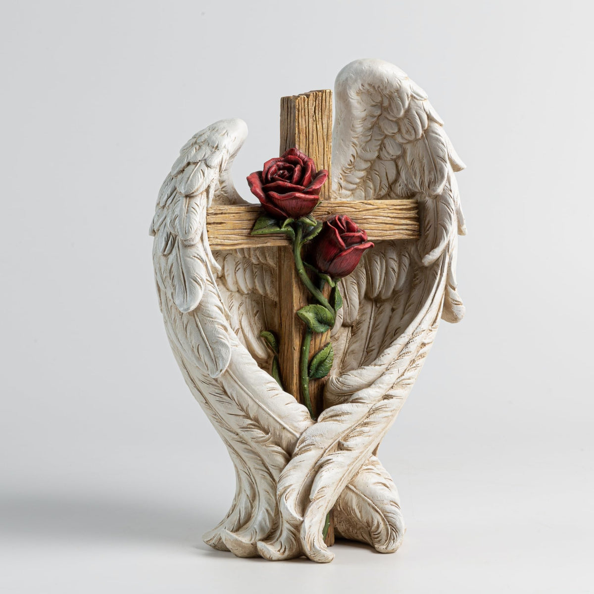 ShineOnAngel 12inch rose garden base detail highlighting delicate roses and symbolism.