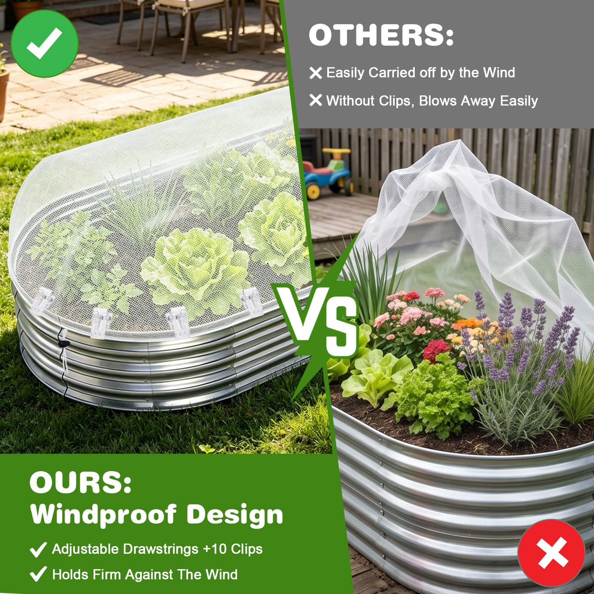 ShineSirius premium polyethylene resists sun and wear for outdoor use
