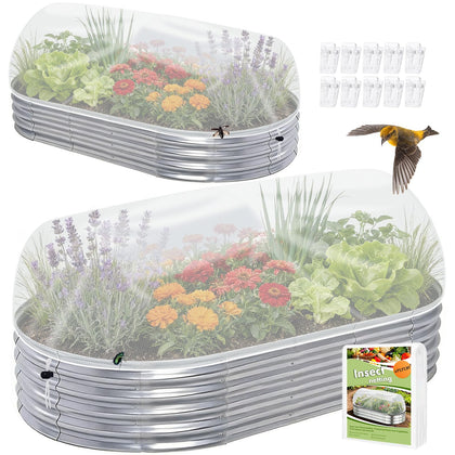 ShineSirius raised bed cover protects vegetables while allowing airflow