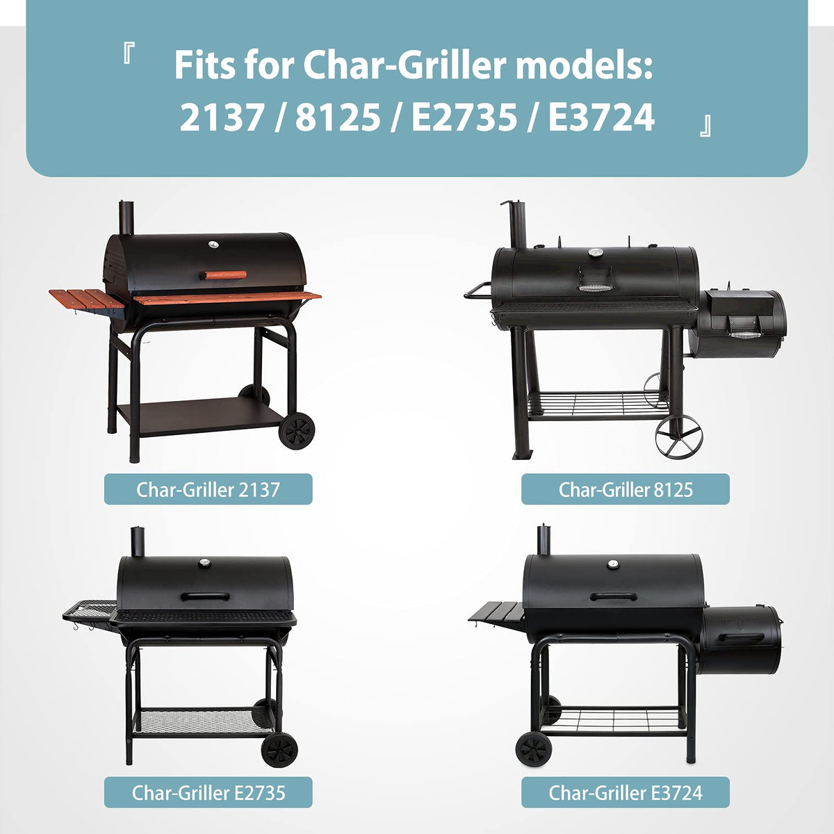 SHINESTAR 3737 grill cover on Competition Pro 8125 keeps grill clean with wipe-clean surface