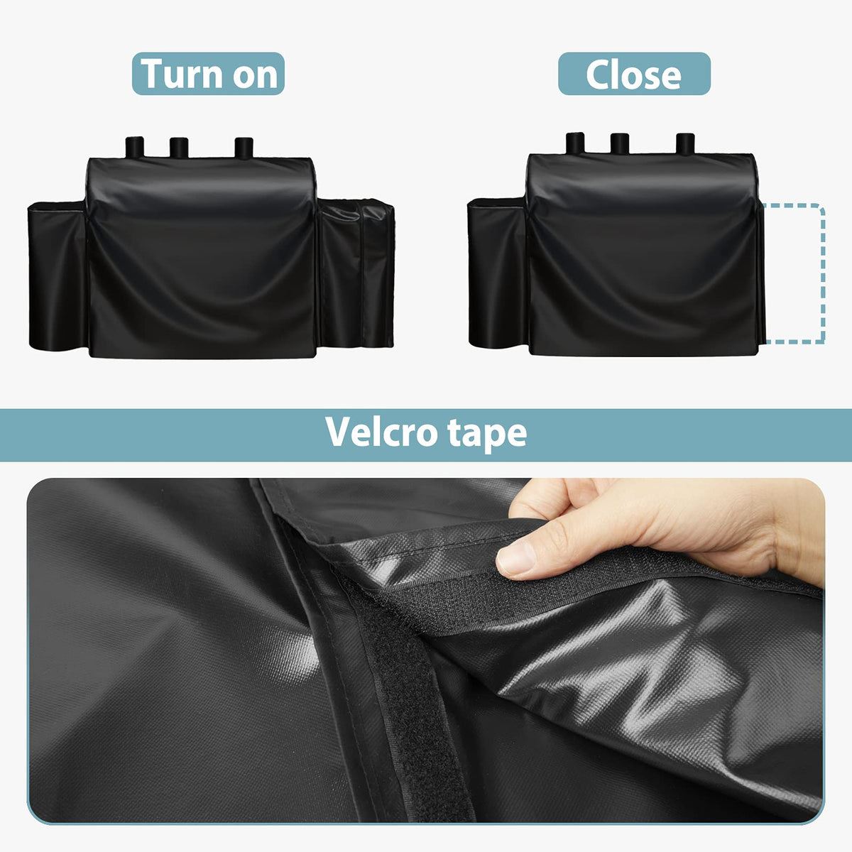 SHINESTAR 3737 grill cover smooth exterior allows quick wipe-clean maintenance