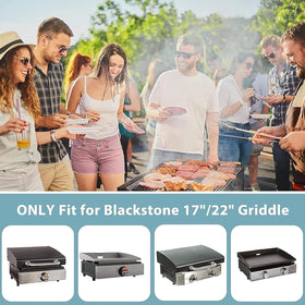  SHINESTAR hose securely connected to a Blackstone griddle.