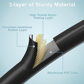 Brass fittings on the SHINESTAR hose ensure a tight seal and durable performance.