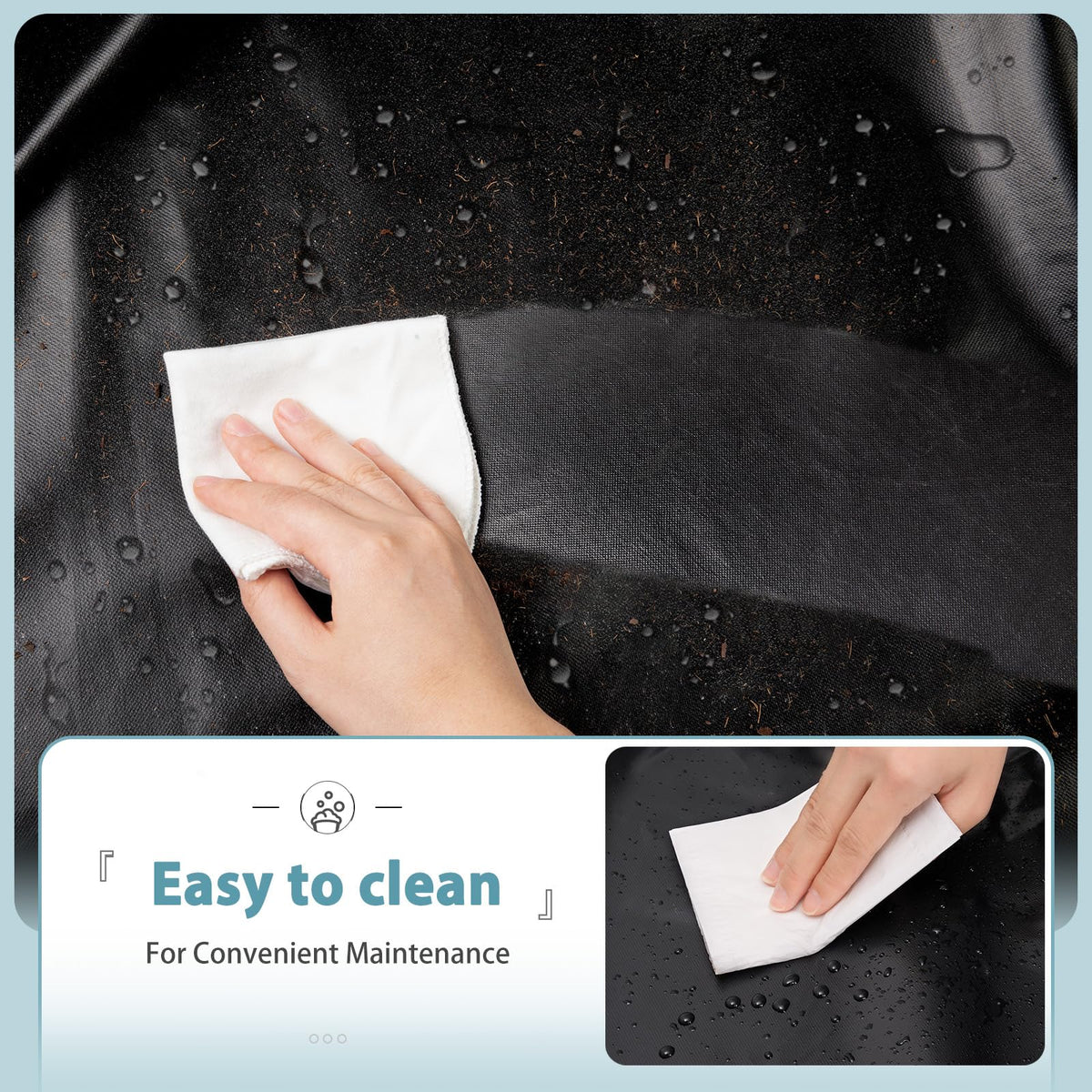 SHINESTAR dual side handles enable easy on-off removal without dragging.