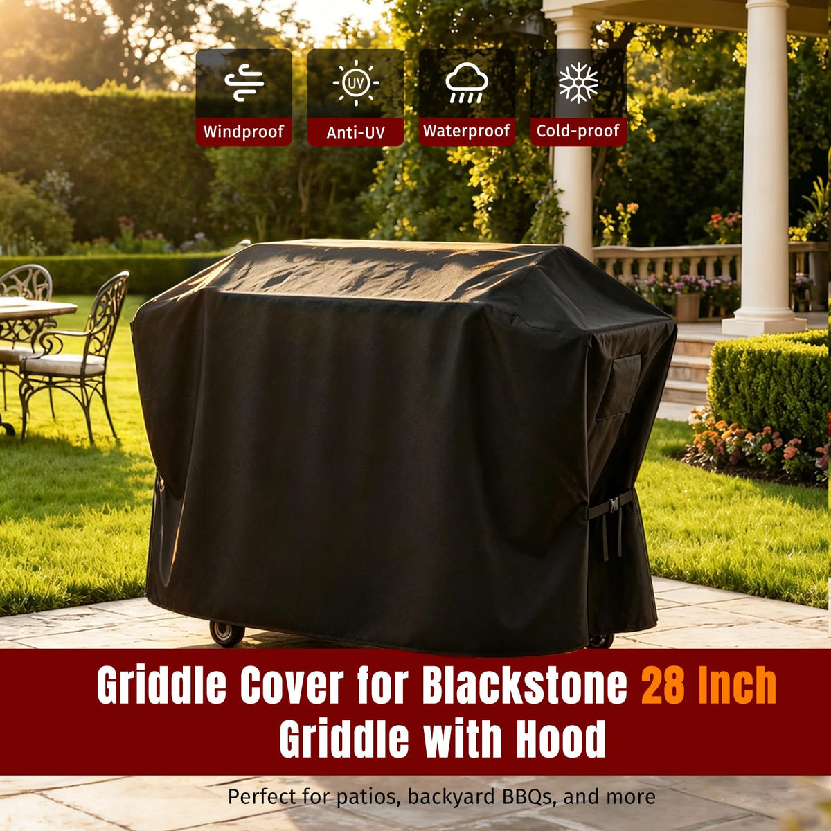 Easy-on-off SHINESTAR design for quick protection after grilling