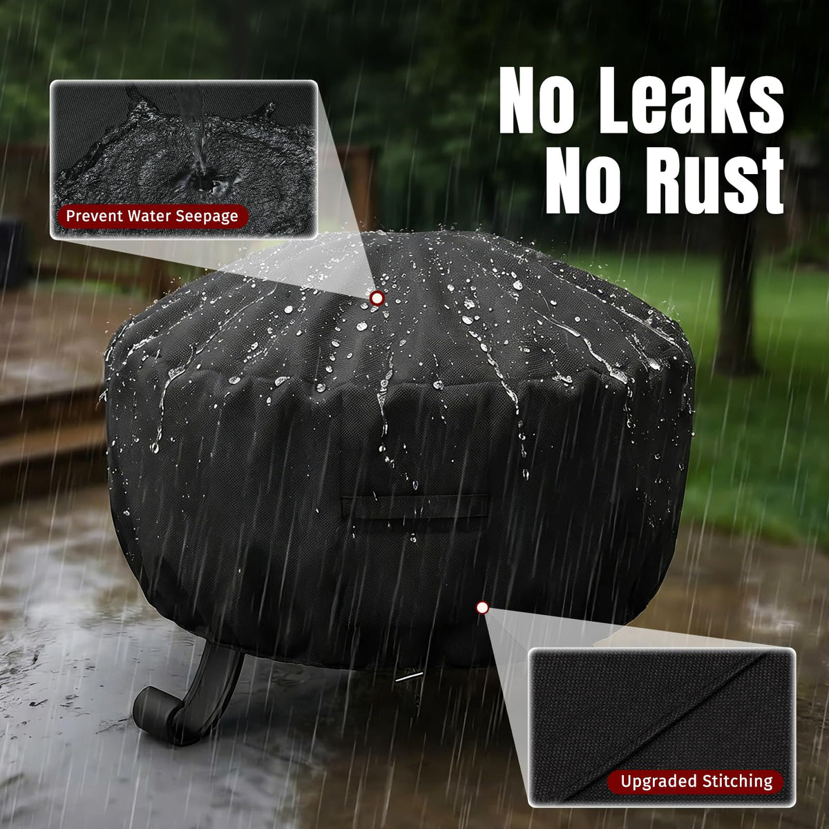Adjustable drawstring on SHINESTAR cover ensures a snug fit in wind.