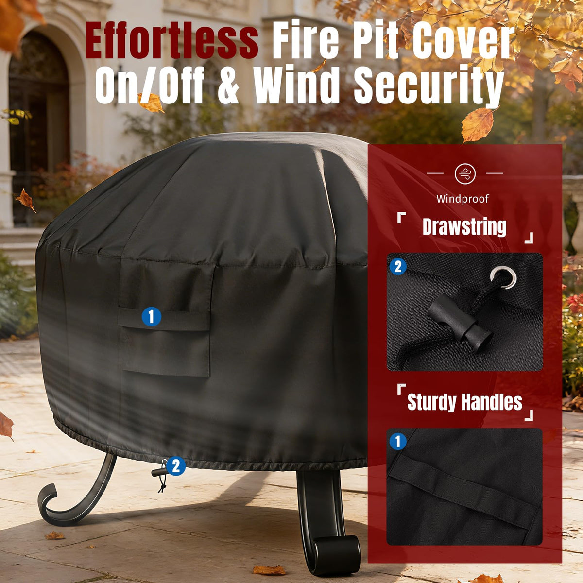 UV protection on SHINESTAR round cover helps prevent color fading.